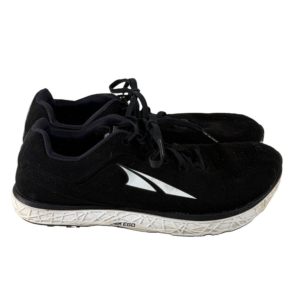 Altra Black Athletic Running Shoes with White Logo